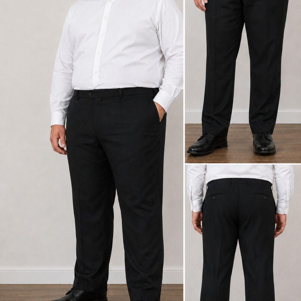 Opposuits Men's Black Tailored-trousers